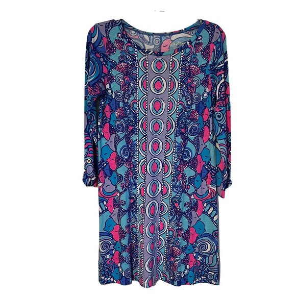 Lilly Pulitzer Sea Crown Jewels Engineered Linden Dress Women's Size Small New w - Picture 2 of 8